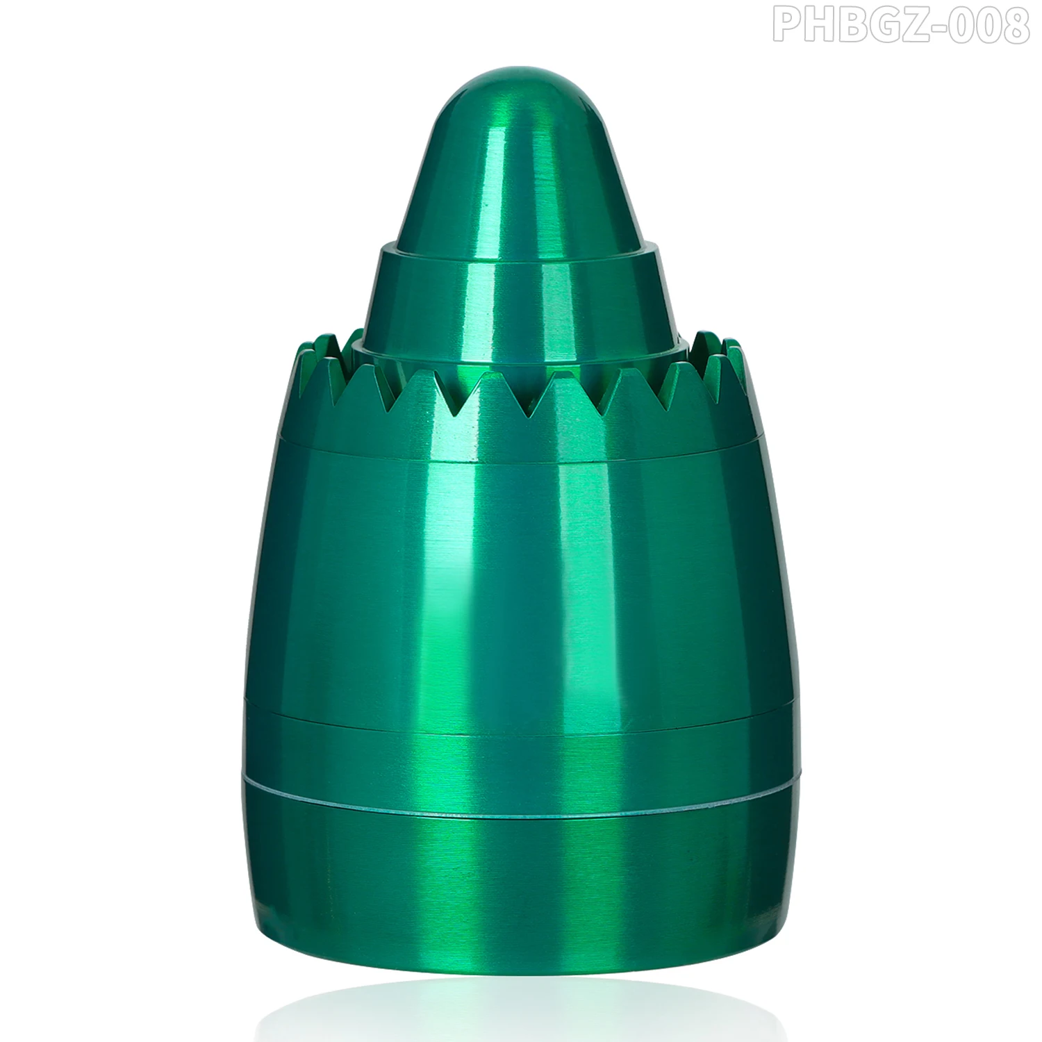 Creative Metal Bullet Shape 4L Grinder Portable Herbal Storage Tank Manual Herbal Crusher Smoking Accessories