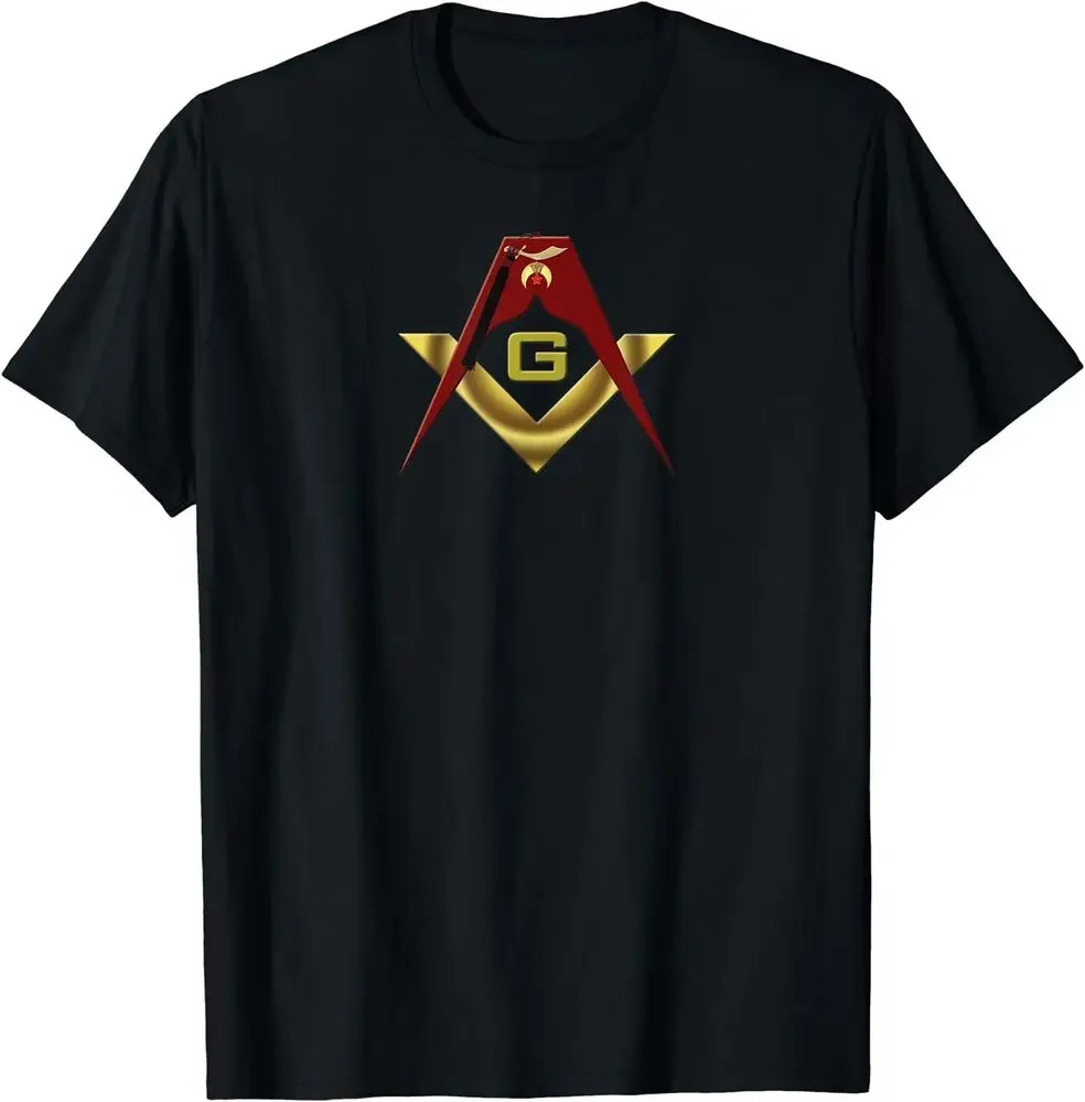 Mens Masonic Shriner Tee T-Shirt Anime Graphic T-shirts Y2K Tops Unisex Summer