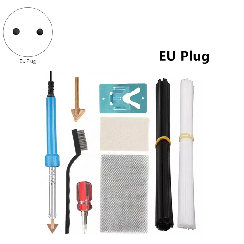 Plastic Welder Kit 80W Car Welding Repair Kit For Bumper Kayak Repair Solder Rework Station Heat Repair Tool