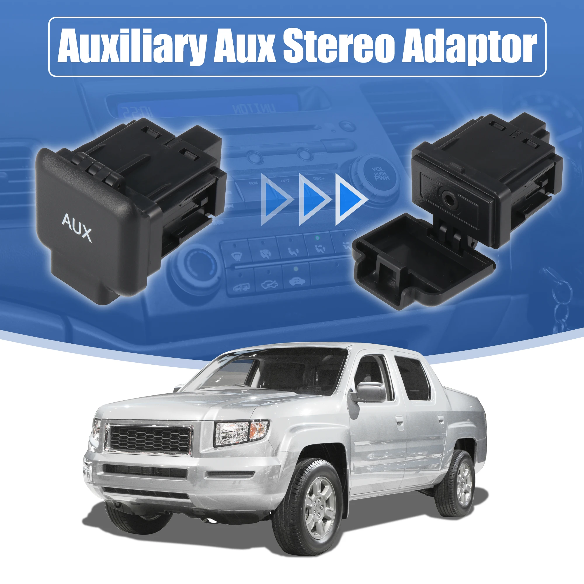 UXCELL Auxiliary Input Jack Assembly for Honda Ridgeline 3.5L 2006-2014 39114-SJC-A01ZB