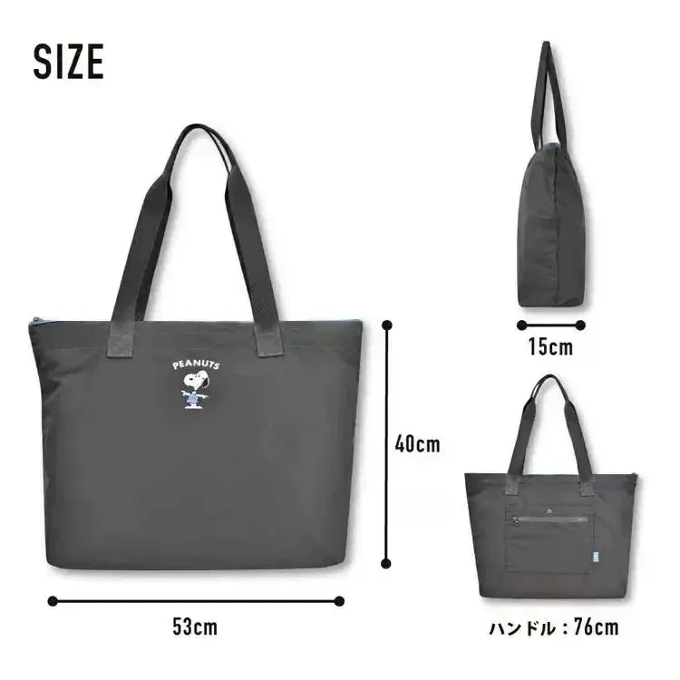 Neue Modische Beliebte Niedliche Cartoon-Snoopy-Reisetasche mit Großer Kapazität, Damen-Gepäcktasche, Damen-Umhängetasche, Faltbare Fitnesstasche – Detail 2