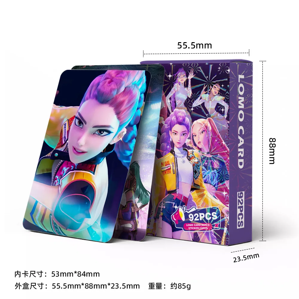 30/55/92PCS K-POP Demon Hunters Postcards Huntrix Saja Boys Derpy Photocards Fans Collection HD Lomo Photo Cards Kids Gifts image 2