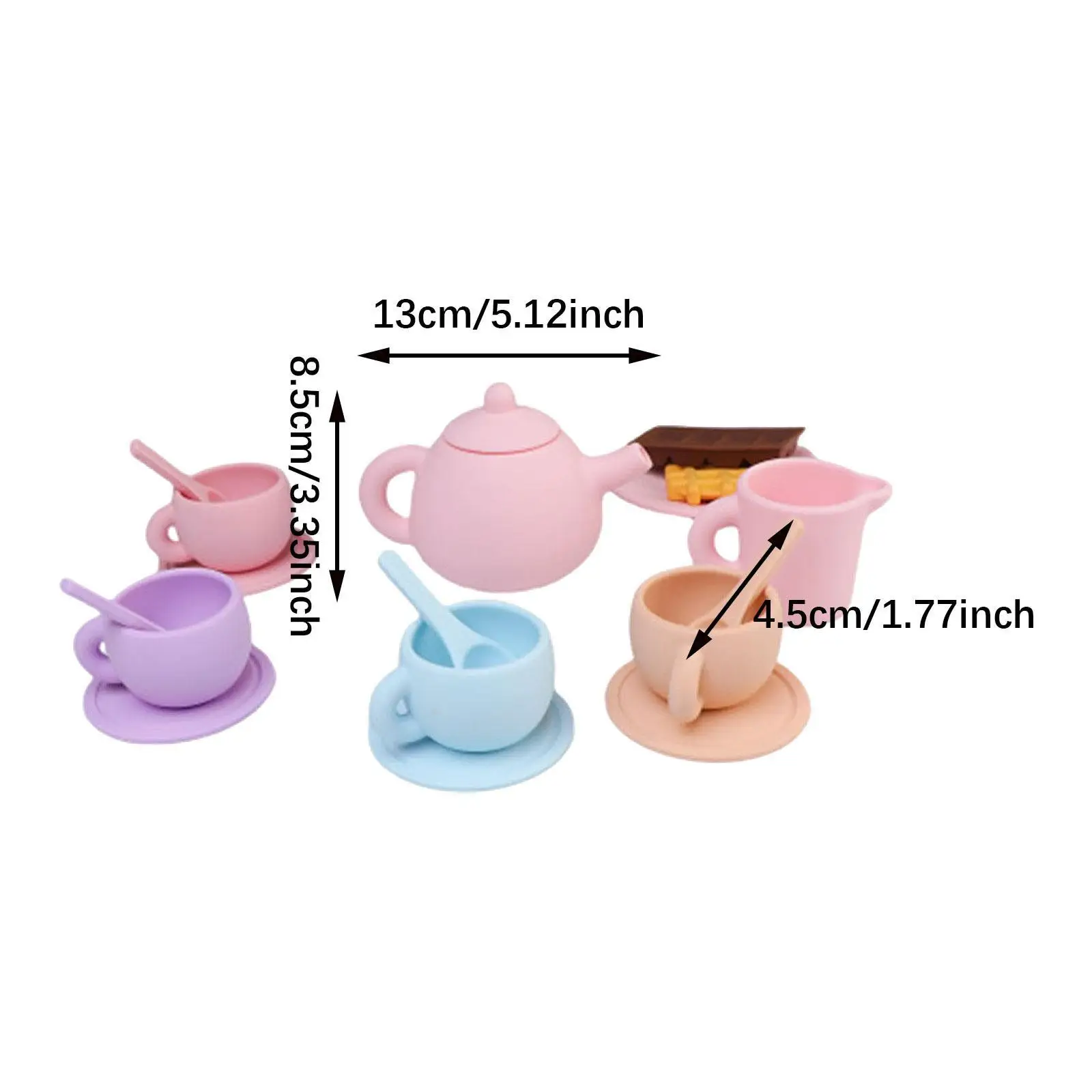 Afternoon Tea Toy Set Tea Party Tableware Food Accessories Tea Set for Little