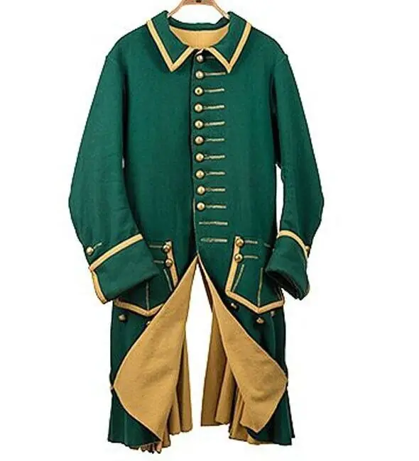 

Adult Men British War Military Hussar Cosplay Costume Green Jacket Victorian Civil War Hussar Costume Coat Custom Made