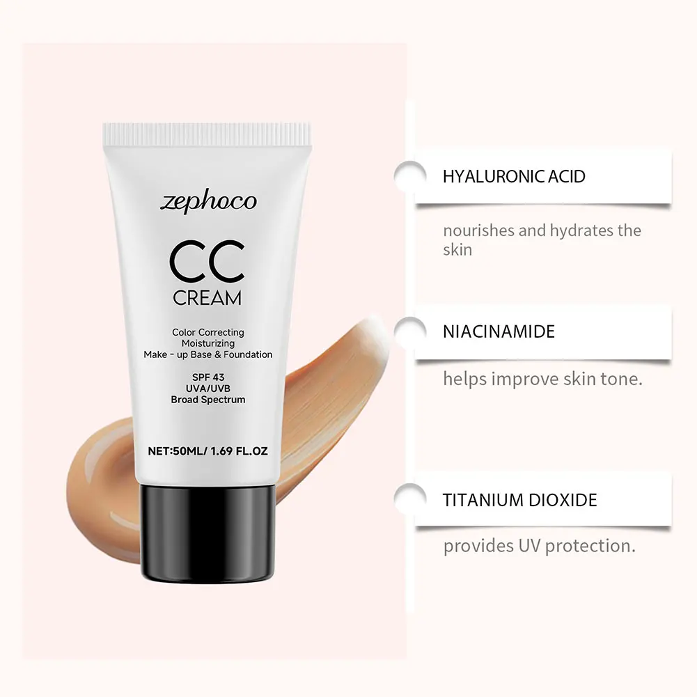 Koreanische CC-Creme mit SPF43 All-In-1-Kosmetik CC-Creme für tägliches Make-up Trucchi Make-up