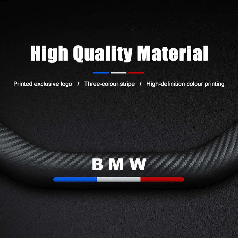 D-Shaped Car Steering Wheel Cover Case For BMW 1 2 3 4 5 7 Series X1 X3 X4 X5 X6 X7 F10 F15 F16 F20 F30 F18 F25 E36 E46 E90