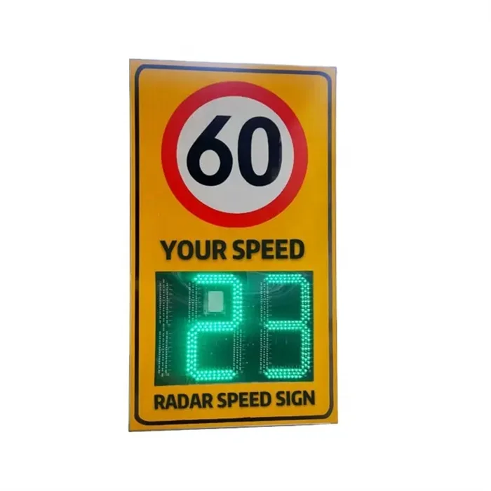 

Led Digit Traffic Detector Highway Solar Limit Aluminum Speed Radar Sign Factory Direct Sale