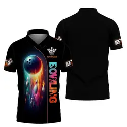 Custom Name Bowling Club Polo Shirt Men Women Casual Short Sleeve Plus Size Sport Polo Shirts For Bowler New In Tee Shirt Tops