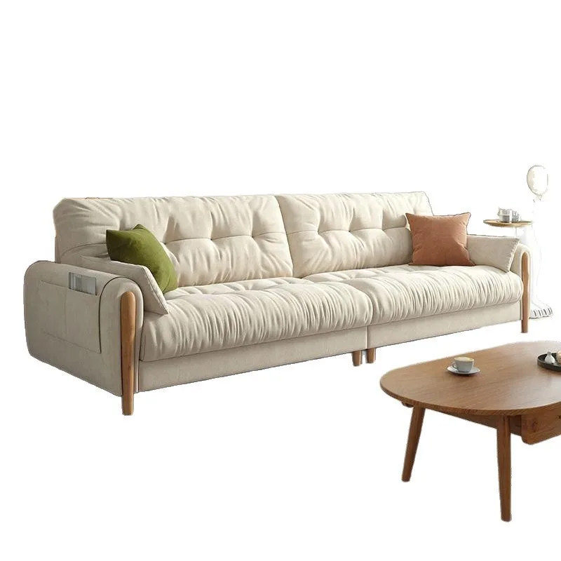 Fabric sofa is simple and small apartment type universal living room sofa