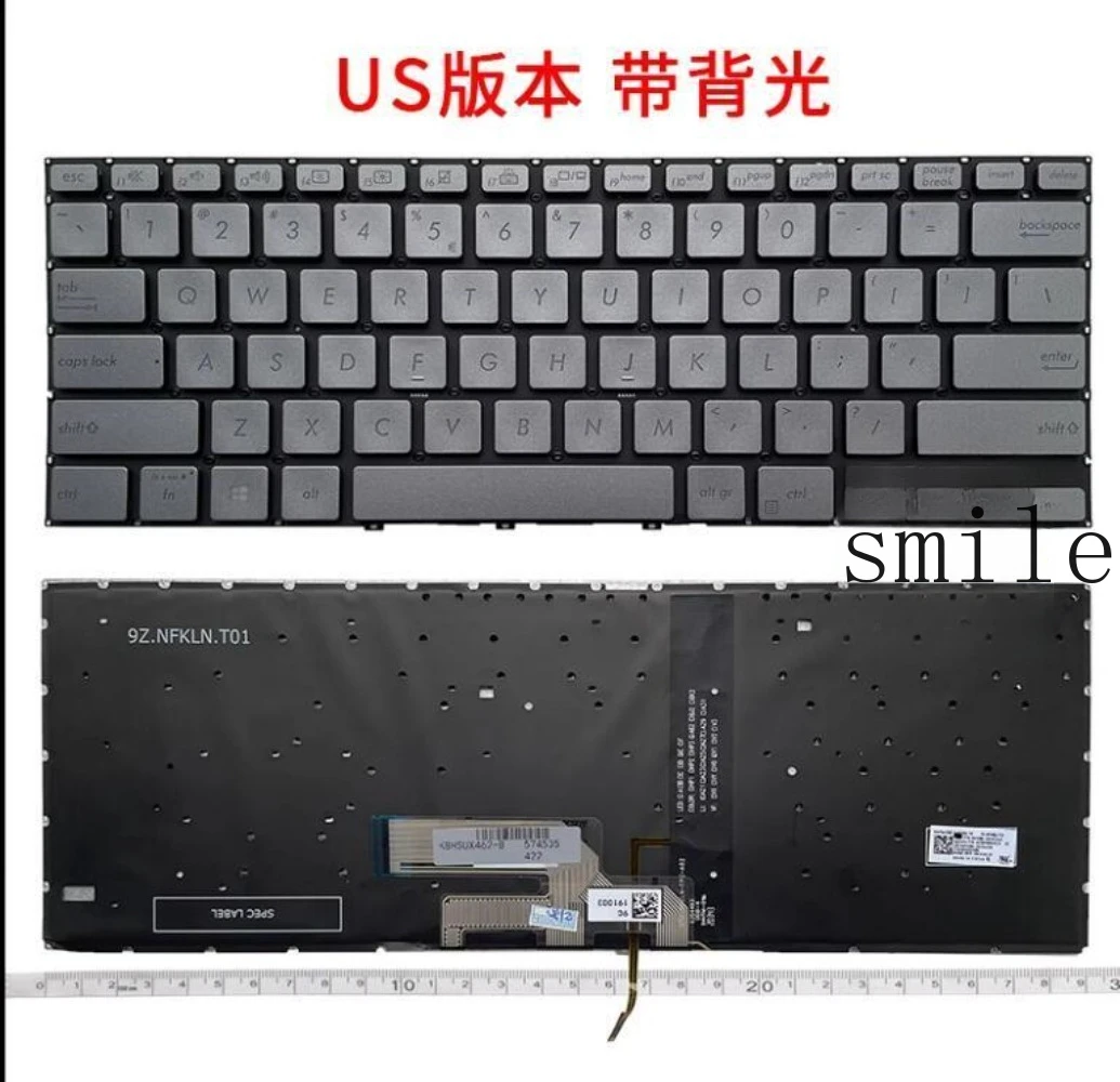 

Подсветка клавиатуры для ASUS ZenBook UX462 UX462D UX462DA UX462F UX462FA (US-раскладка)