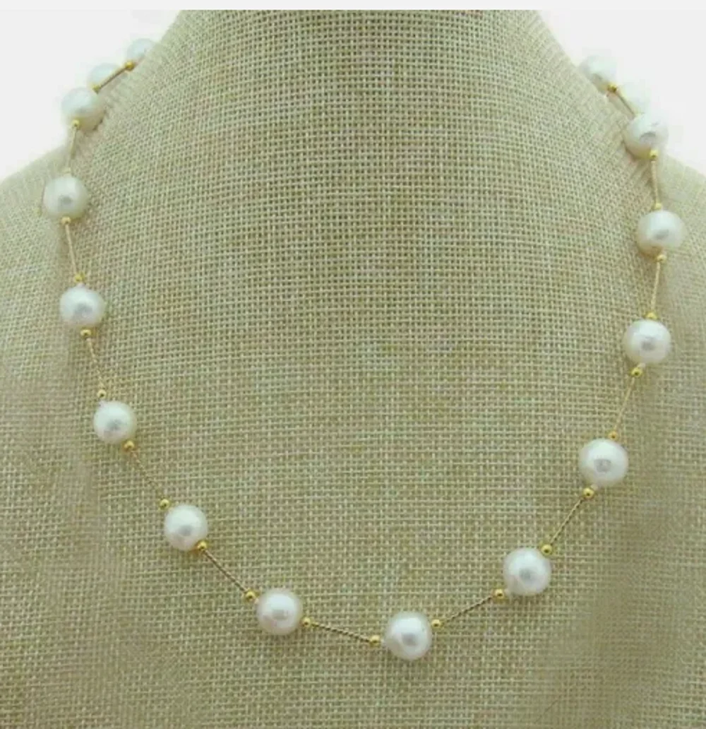 Brand new AAAA round 8-9mm AKOYA white pearl stand necklace with 18 inch 14K gold buckle 20in  24in 26in 28in 30inin