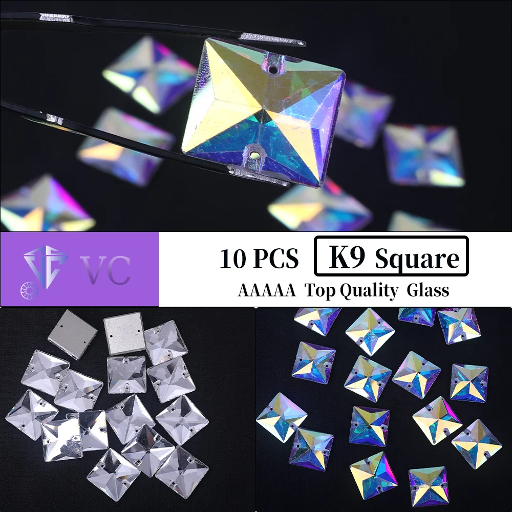 Vc 10Pcs K9 Crystal… - image