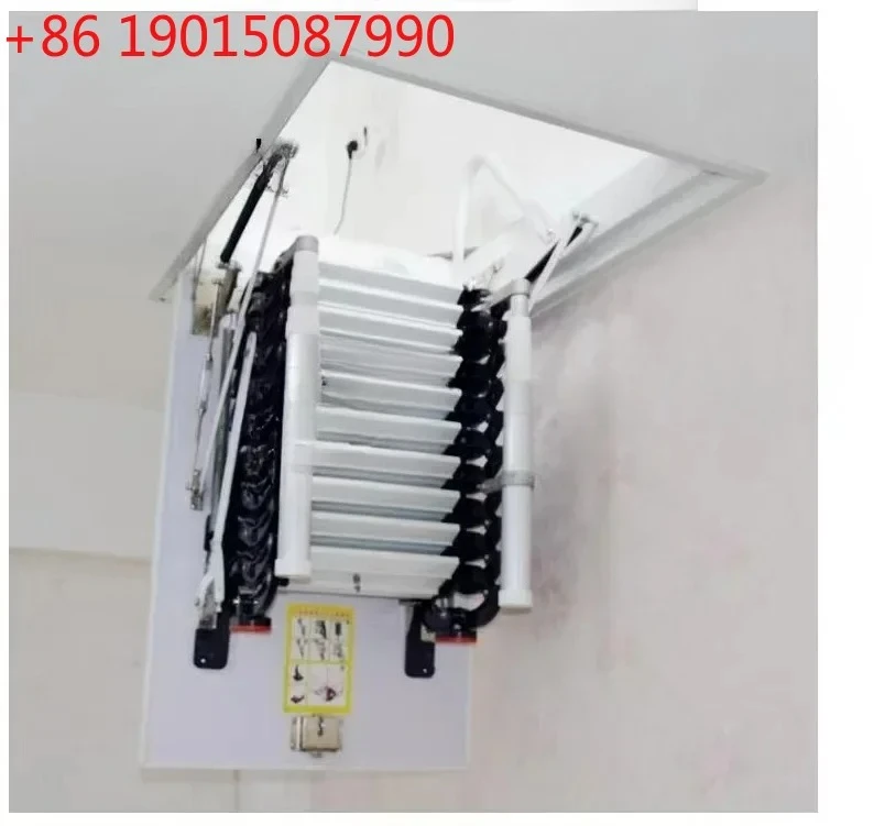 X Electric Retractable Stairs Indoor Home Villa Forged Thickened Storage Multi-Functional Attic