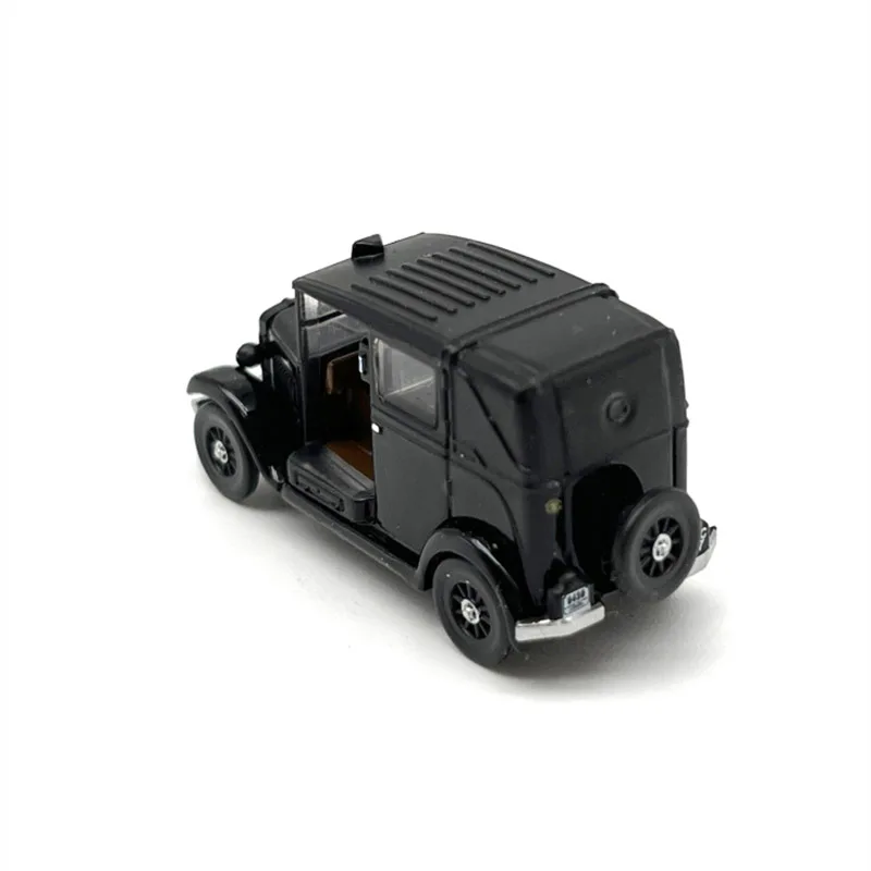 OXFORD Diecast Alloy 1:120 Scale 1934 Low Loader Taxi Car Model Black Adult Toy Collection Static Display Ornament Gift Souvenir