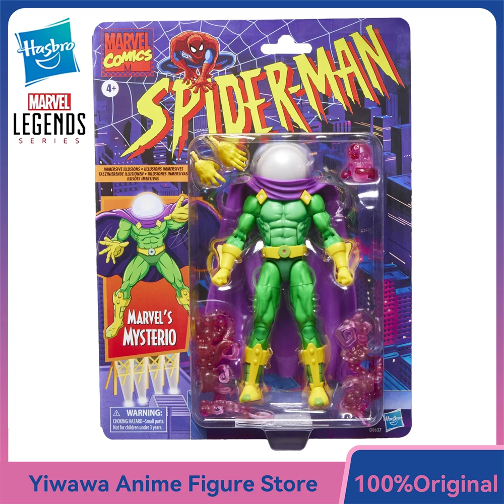 

Оригинальная новая серия Hasbro Marvel Legends Mysterio (Человек-паук), 15 см, Коллекционная аниме-фигурка, модель, подарочные игрушки