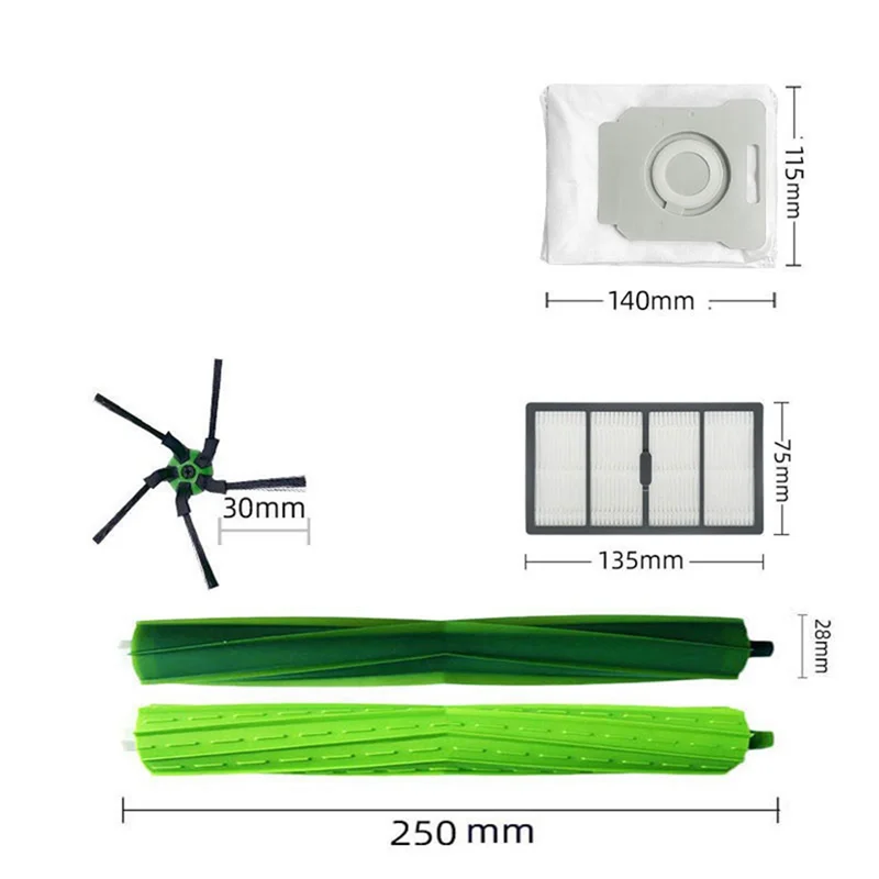 Stable-Hepa Filter & Side Brush & Dust Bag Parts Accessories For Irobot Roomba S Series S9 S9+ Vacuum Cleaner Parts
