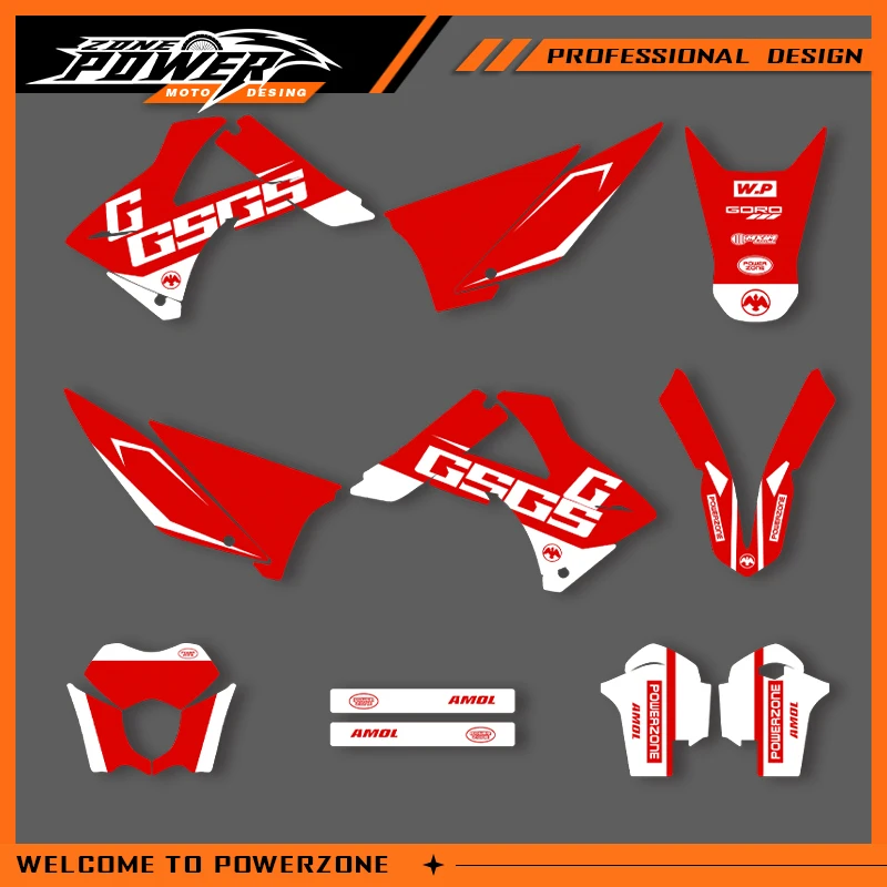 

POWERZONE для GASGAS для EC Motocross Team, графический фон, наклейки, наборы наклеек для GASGAS 2010 2011, EC MC, индивидуальные 06