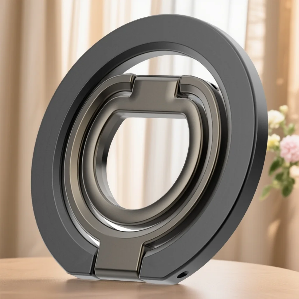 

2026 New Double-sided Magnetic Phone Holder for Magsafe 360 Degree Rotation Folding Phone Magnet Stand for iPhone 17 16 Samsung