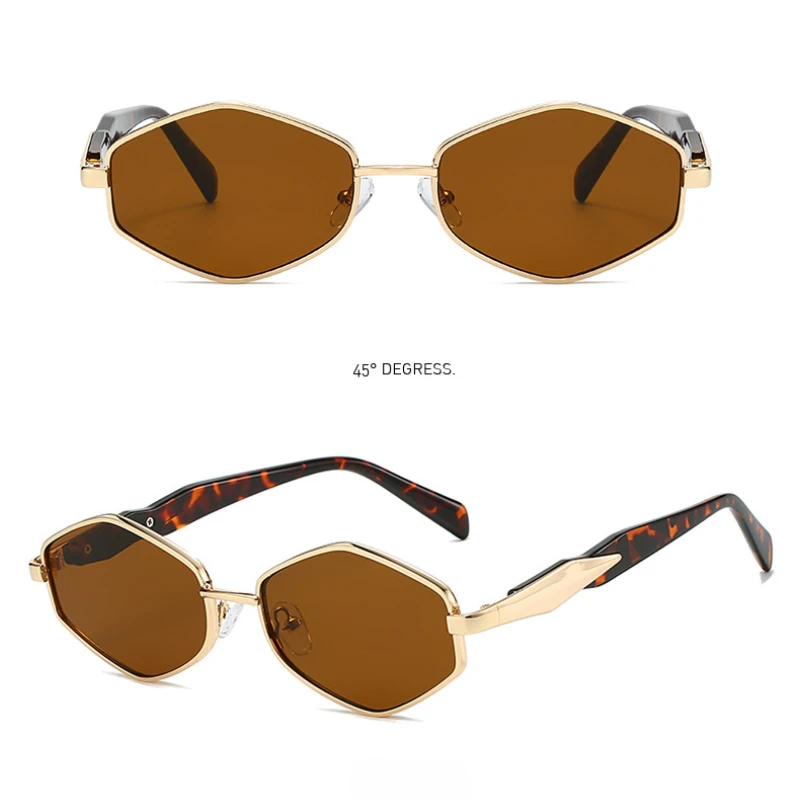 

Withyoo | Alloy Metal Rimmed Diamond Women Sunglasses New Vintage Travel Eye Glasses Lady Classic Designer Shades UV400