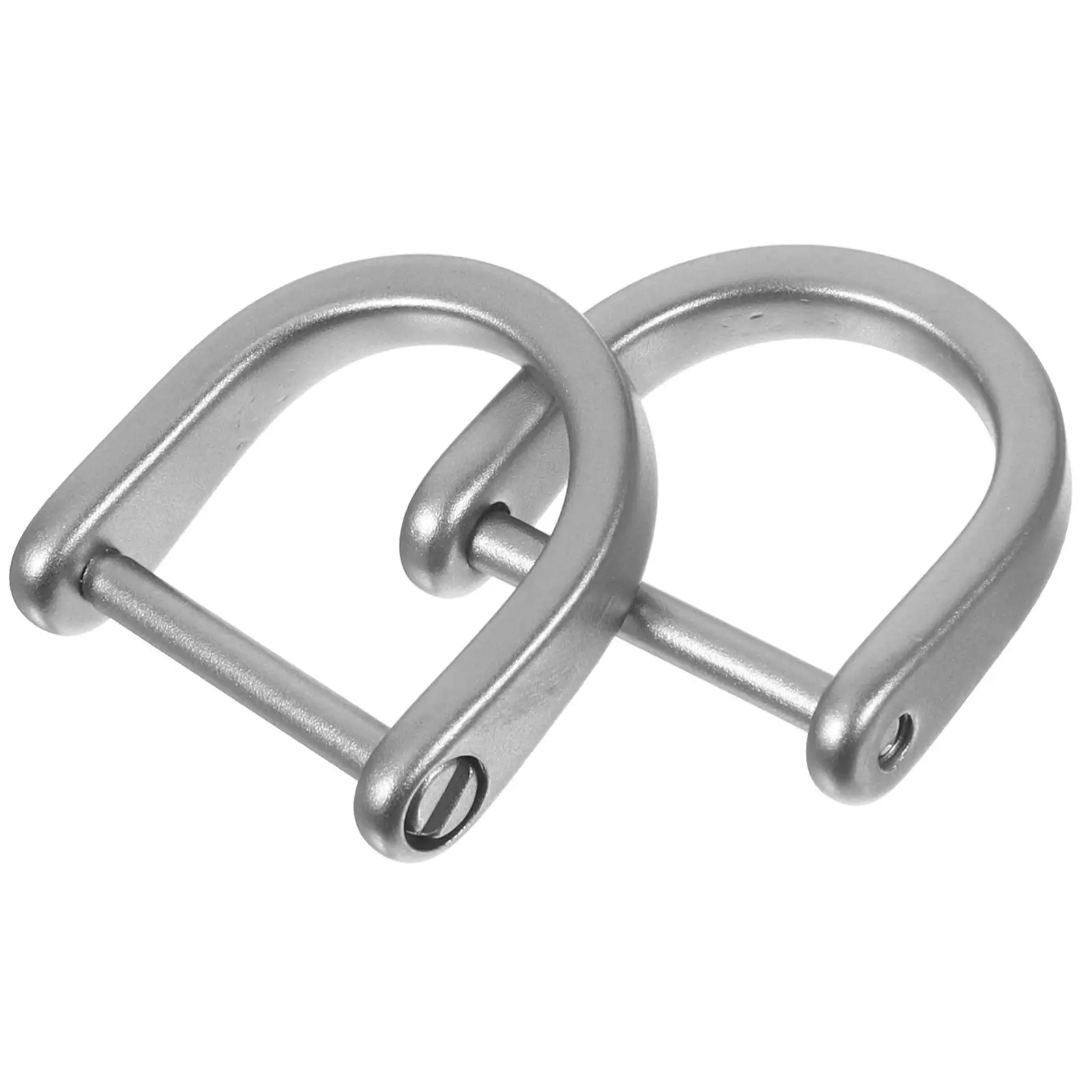 

2pcs Stainless Steel Horseshoe D shaped Buckles 16mm Inner Diameter for Bag Luggage Craft Strap Accessories