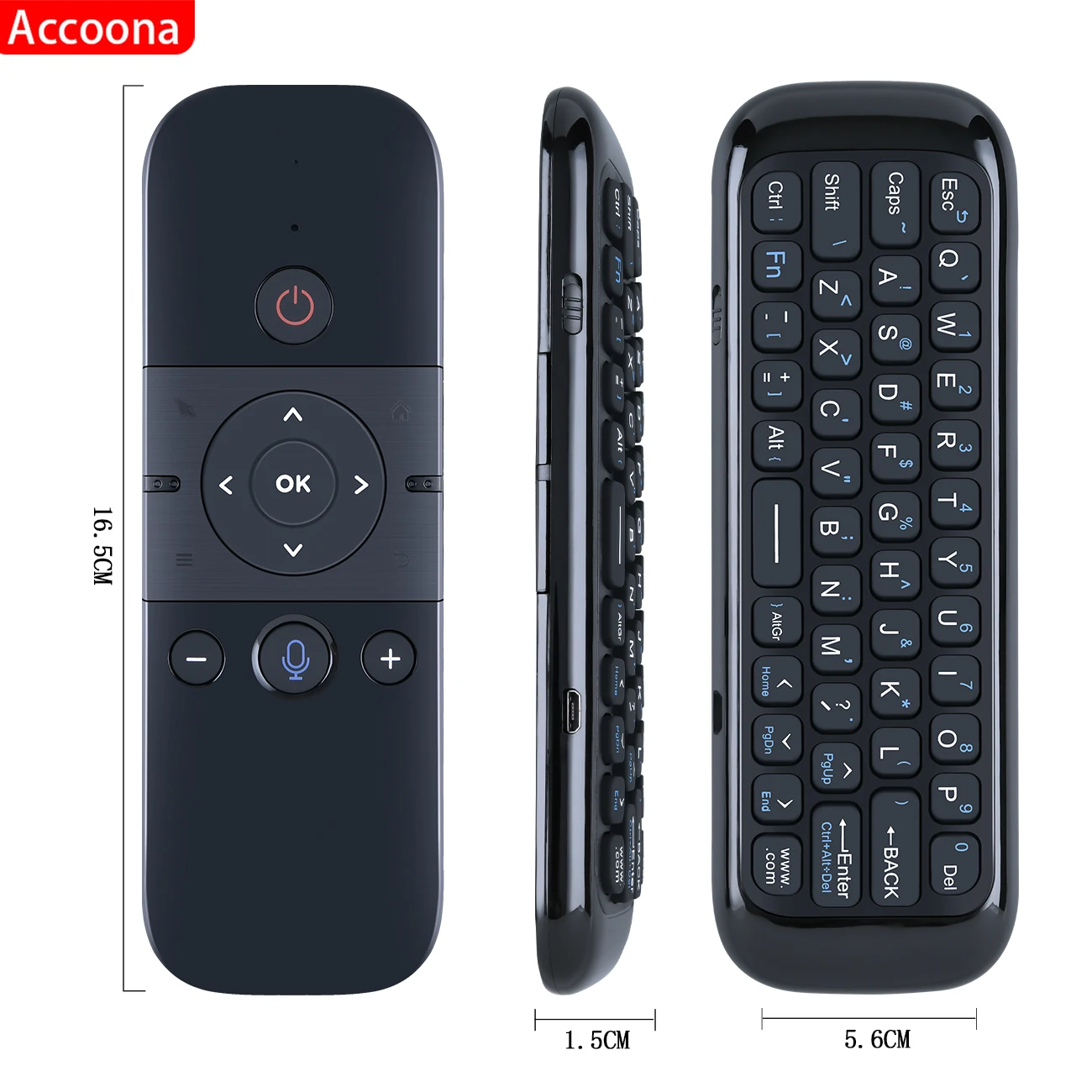 لجهاز التحكم عن بعد الصوتي M8 Air Mouse Google مع لوحة مفاتيح لاسلكية صغيرة 2.4G