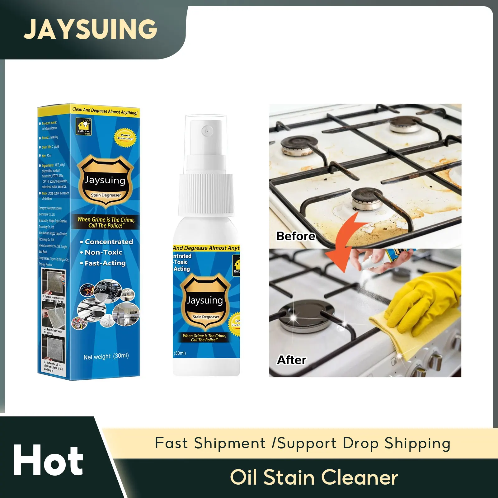 

Oil Stain Cleaner Oven Household Grill Grease Detergent Range Hood Cleaning Oil Dirt Removal Anti Rust Kitchen Cleaning Spray