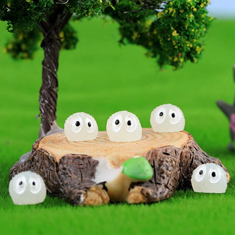 تماثيل حديقة بومة صغيرة ، منمنمات ، ديكور حيوانات ، توهج في الظلام ، حديقة ، دجاج عيد الفصح