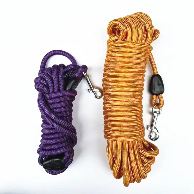 Laisse d\'entraînement pour chien en Nylon robuste, longue corde de 5M/10M/15M, rappel de ligne de suivi des animaux de compagnie, pour entraînement