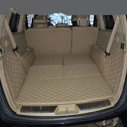 Custom car trunk mats for Mercedes Benz GL 320 350 450 500 550 X164 2012-2006 7 seats waterproof cargo liner boot carpets cover