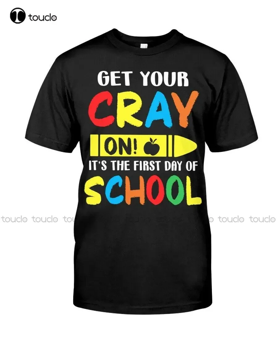 

Новая футболка Get Your Cray On — студенческий подарок — лучший первый день школы Футболка для тренировок Рубашка для тренировок Уличная футболка Новая популярная
