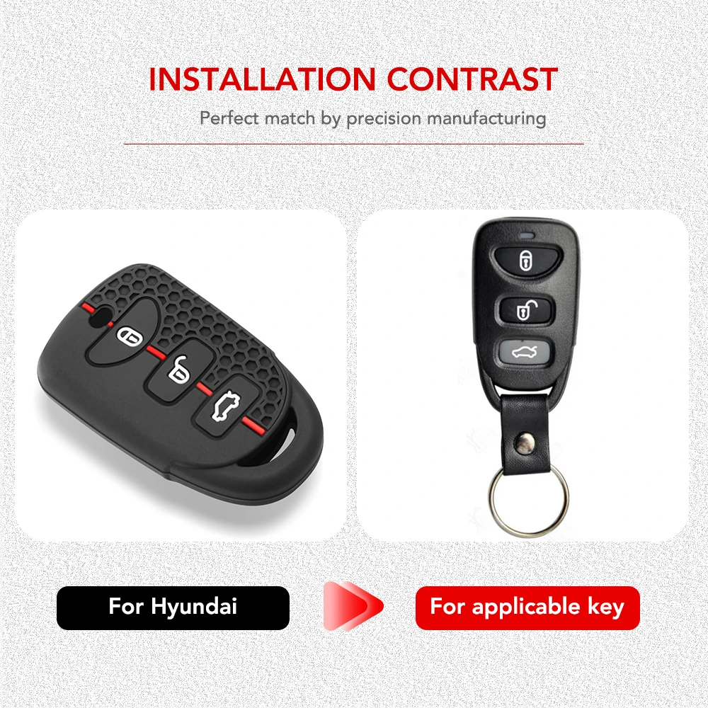 2 3 أزرار سيارة مفتاح بعيد قذيفة فوب غطاء لشركة هيونداي كيا توكسون سوناتا سانتا في كارينز 2007 2008 2009 2010 2011 #6