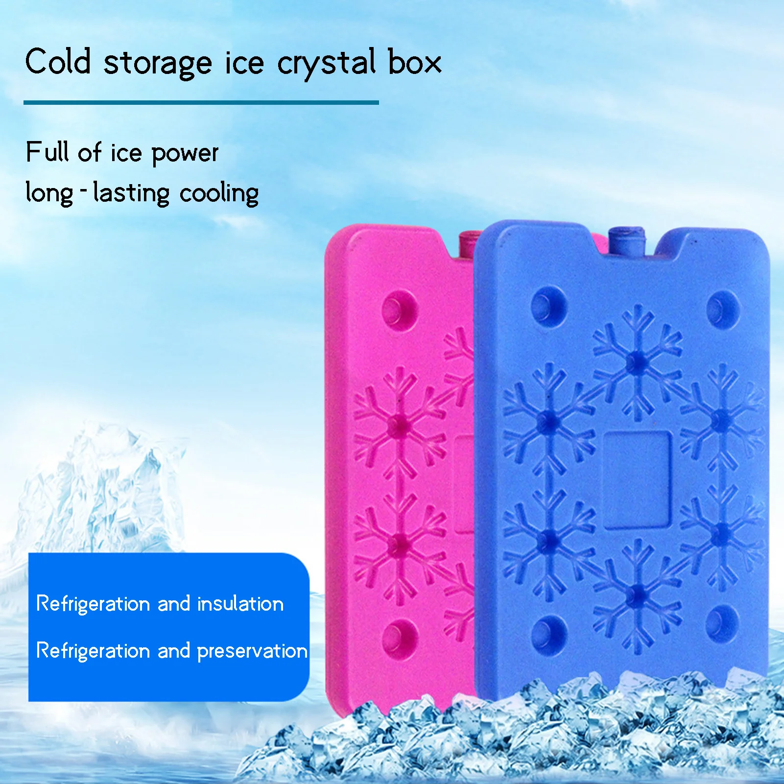 Lunch Bag Ice Chillers Ice Cooling Packs Reusable Leak-Proof Long-Lasting Frozen Box for Lunch Bag Tote Bags Coolers