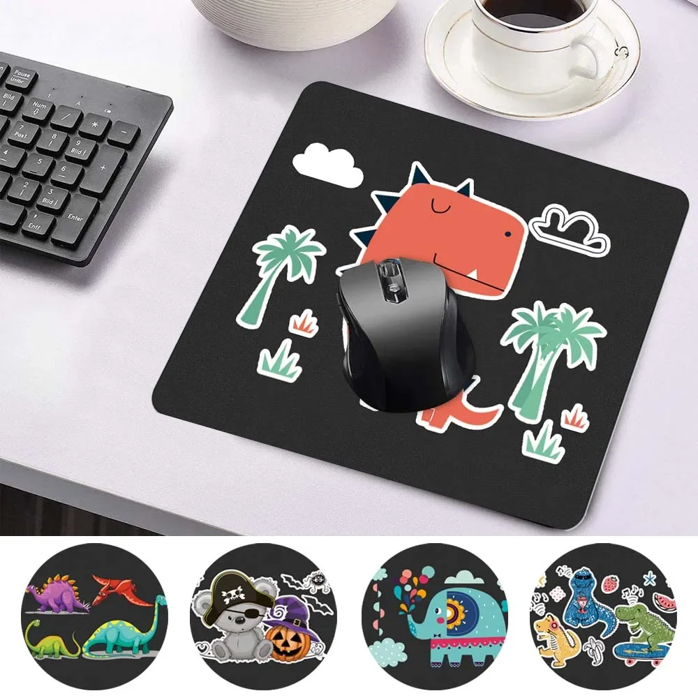 

Anti-slip Durable PU Leather Computer Mouse Pad Cartoon EVA Pattern Waterproof Mouse-pad Portable Game Mouse Mat