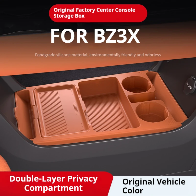 

Applicable FOR BZ3X Central Control Lower Storage Box Silicone Storage Box Modification Car Accessories