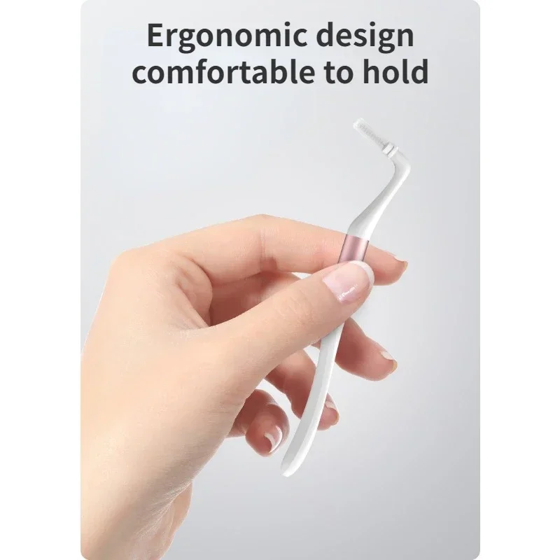 Interdental Brush Tooth Gap Toothpick Gingival Massage Cleaning Brush Orthodontics Tools L +I Double Brush Type Matching Kit