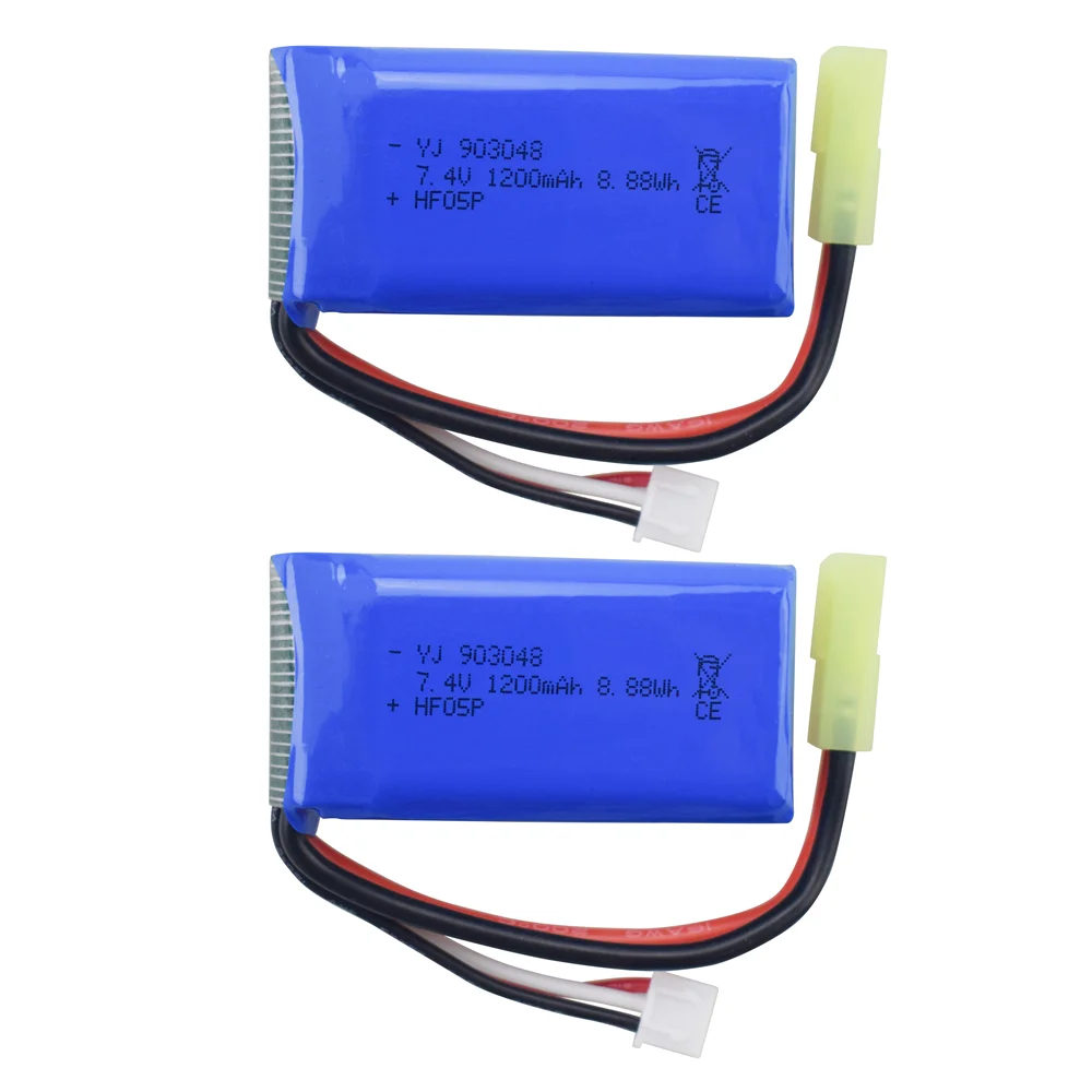 

Литиевая батарея Odamiya для радиоуправляемых автомобилей, 2 шт., 7,4 В, 1200 мАч, используется для моделей 9300, 9310, 9201E, 9301E, 9302E, HS181, HM181, PX9300, PX9301