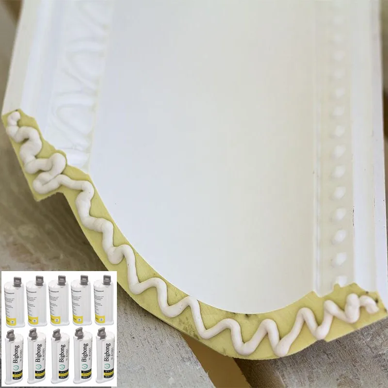 

10pcs 50ml White Acrylic Adhesive 10:1 Strong Glue 2 Part Adhesives Structural AB Glues for Metal Wood Stone Seamless Splicing