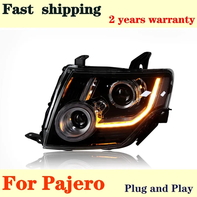 Car Lights For Pajero V93 V95 V97 2008-2021 LED Headlight DRL Fog Lamp Turn Signal Low Beam High Beam Projector Lens Accessories