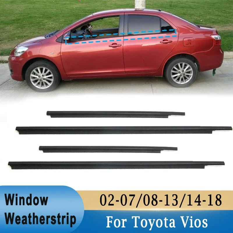 

4 шт., светозащитные ленты для Toyota Vios 2002-2007/ 2008-2013/ 2014-2018
