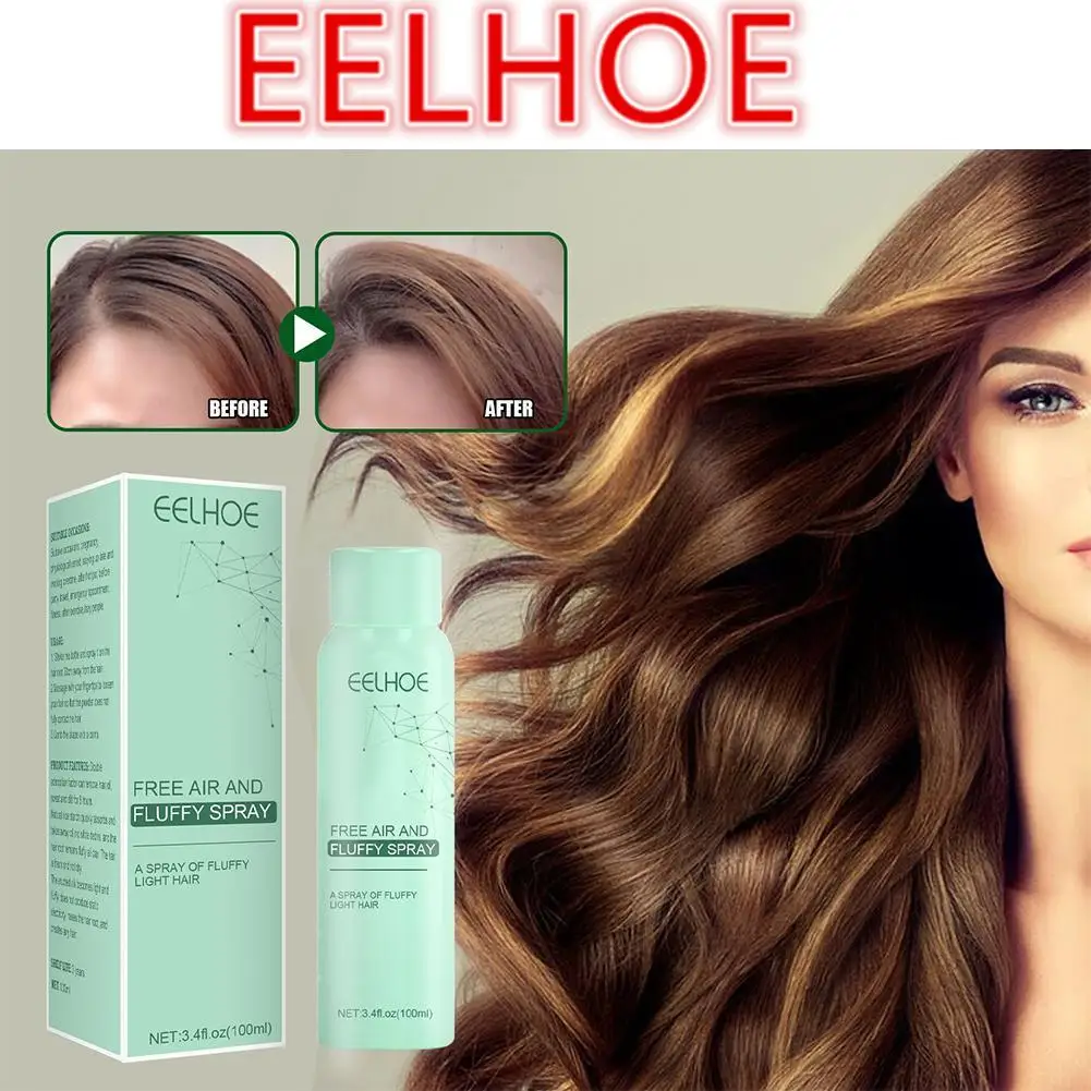 EELHOE-Spray Refrescante para Cabelos Secos, Shampoo Sem Lavagem, Ar Livre e Fofo, Controle de Óleo, Spray Volumizante Fofo