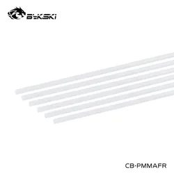 6pcs x500mm Bykski Frosted Acrylic Hard Tubes,8X12MM,10X14MM,12X16MM,Matte PMMA Rigid Pipe For Computer Water Cooling,CB-PMMAFR