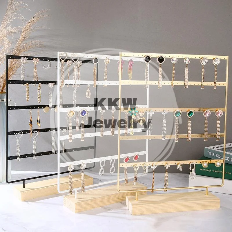 1Pcs Multi-Level Dangle Earring Holder Modern Jewelry Display Tower Minimalist Chic Design For Countertop/Wall Mount