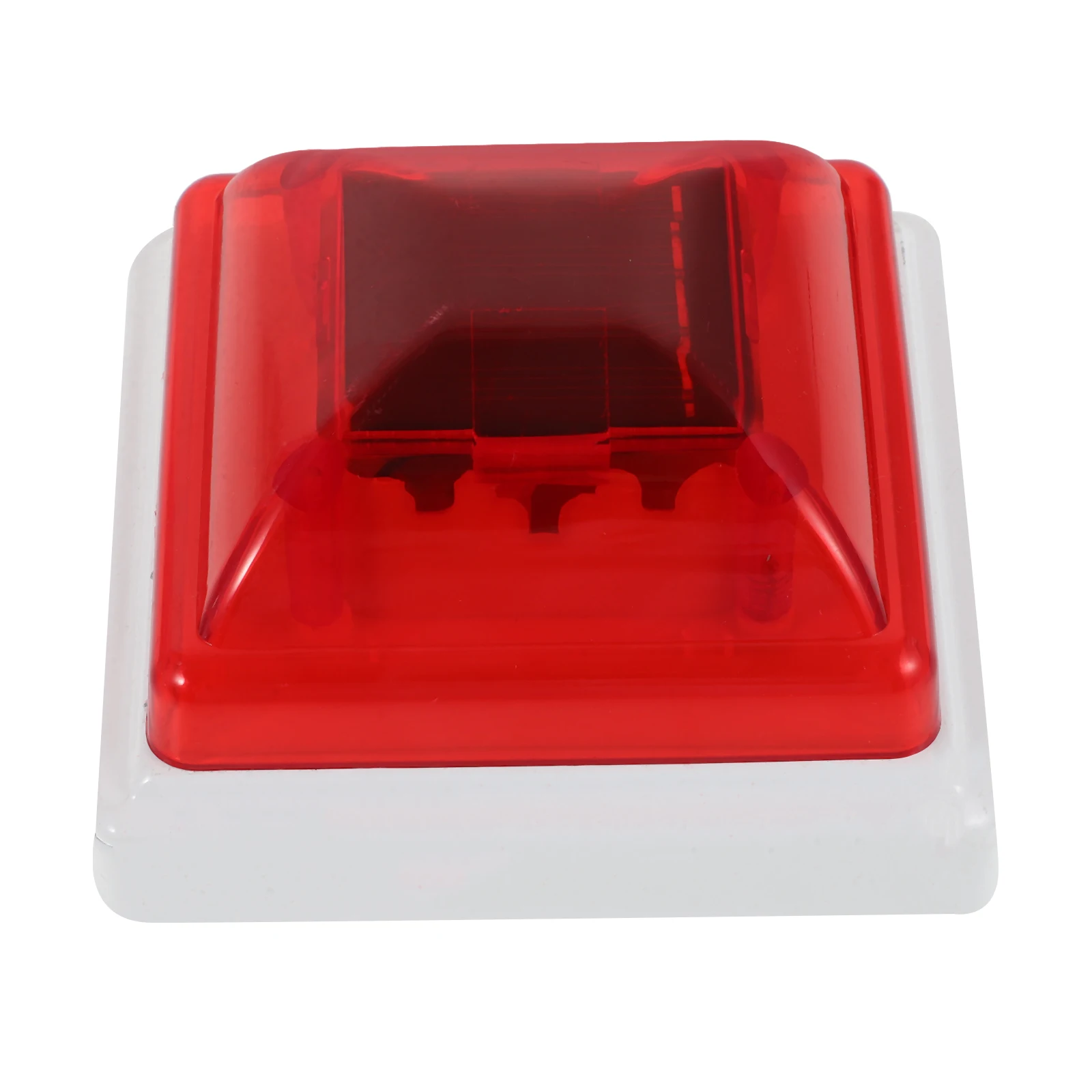 

Outdoor Cap Red Warning Light Powered Traffic Safety Crash Barrier Fence Enclosure Topper Lights Solar Post Cap Lights Outdoor