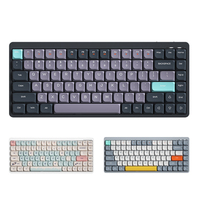 YK75 Wireless Mechanical Keyboard 84 Keys 2.4G+BT5.0+Type-C 3 Modes 75% Low Profile Layout Bluetooth Keyboards 15 Light Effect