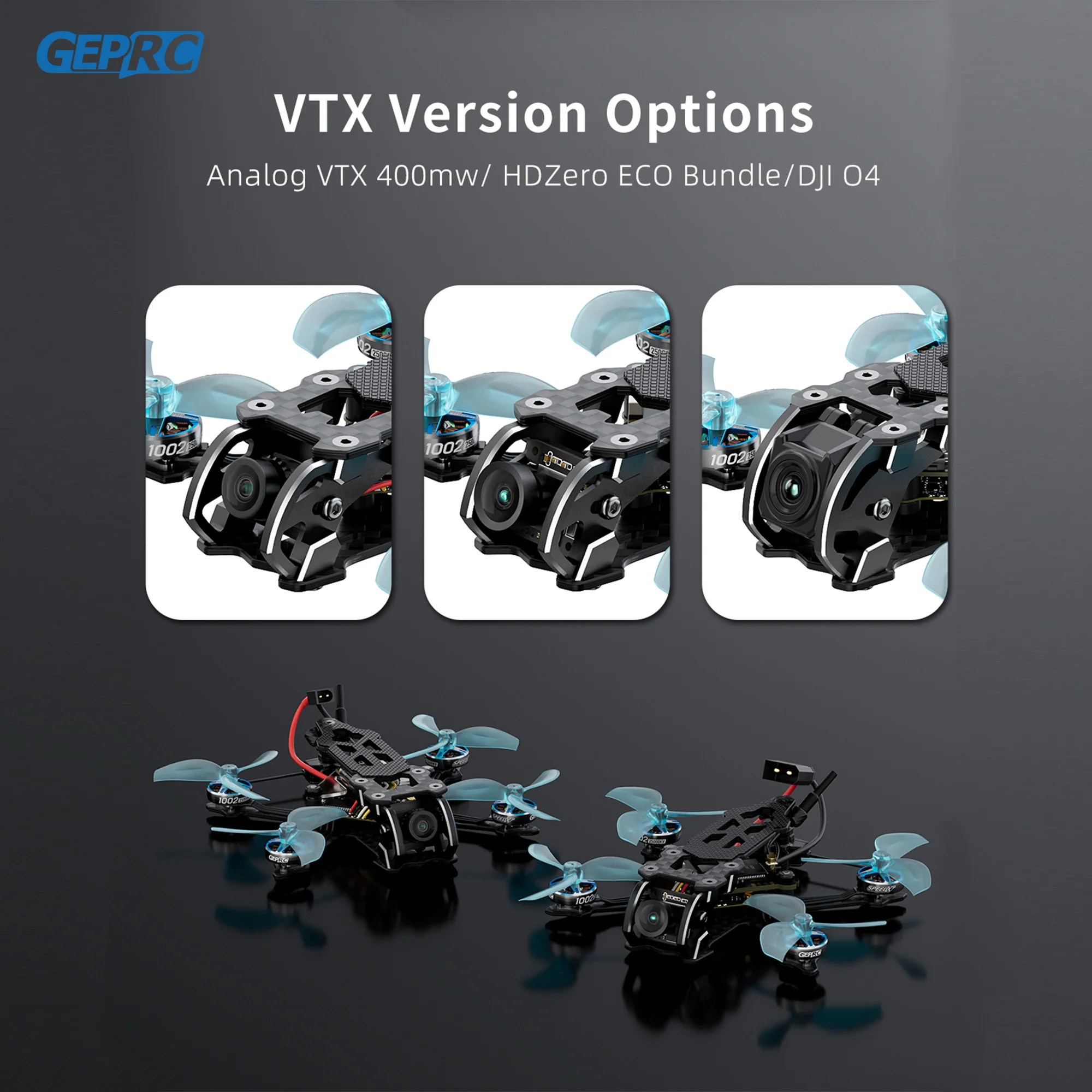 GEPRC T-Cube18 HD O4 FPV Quadcopter 1.8Inch TAKER F411-12A O4 Air Unit VTX 1002 18000KV Motor Mini RC Quadcopter Freestyle Drone