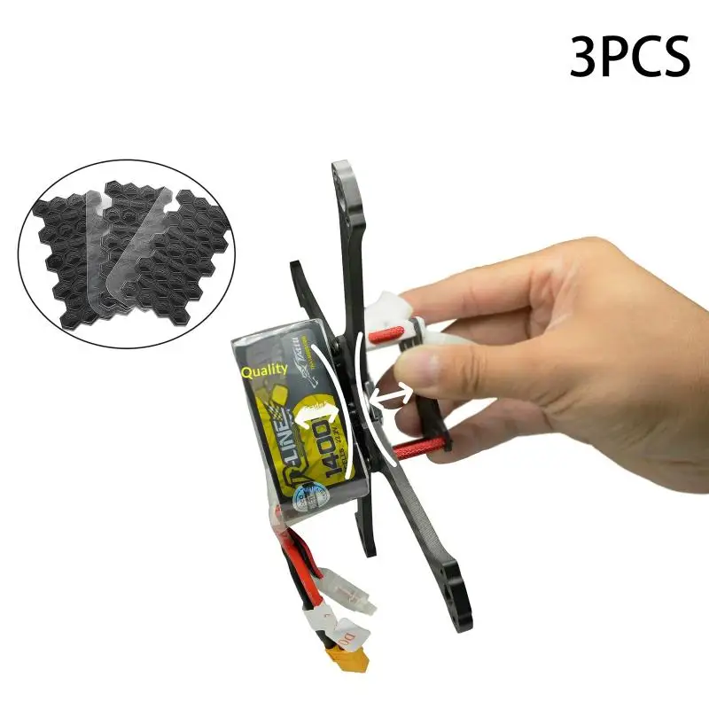 Washable PU Glue Anti Slip Battery Pad for RC Drone Models 1PC Reusable Landing Mat Improved Grip for FPV Racing