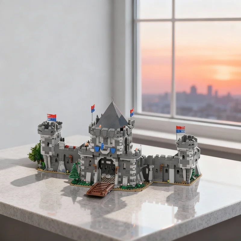 

1527pcs MOC Black Monarch S Castle Remake Knights Toy Model Building Christmas Gifts Blocks Architecture DIY Creative Idea