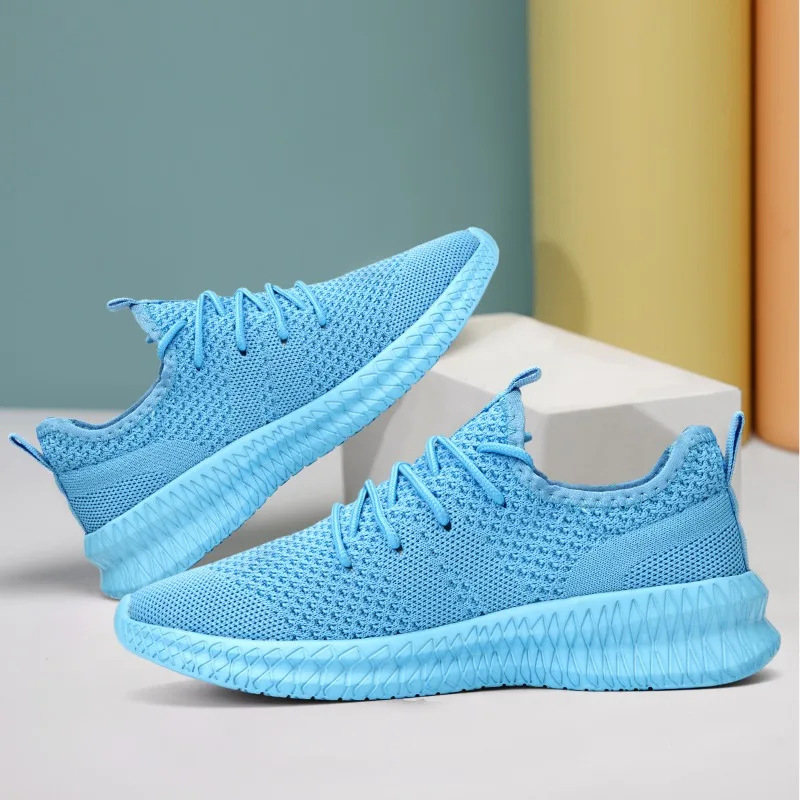 Damyuan Breathable Women Running Shoes Lightweight Anti-slip Sports Shoes Outdoor Soft Sneakers Lace Up Casual Female Tennis