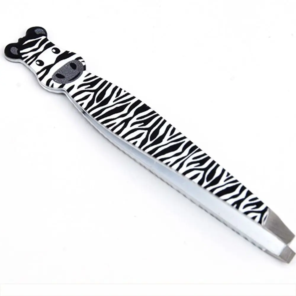 

Portable Cute Eyebrow Tweezers Cartoon Animals Hair Removal Eyelash Curler Animal Shapes Stainless Steel Eye Brow Clips Women