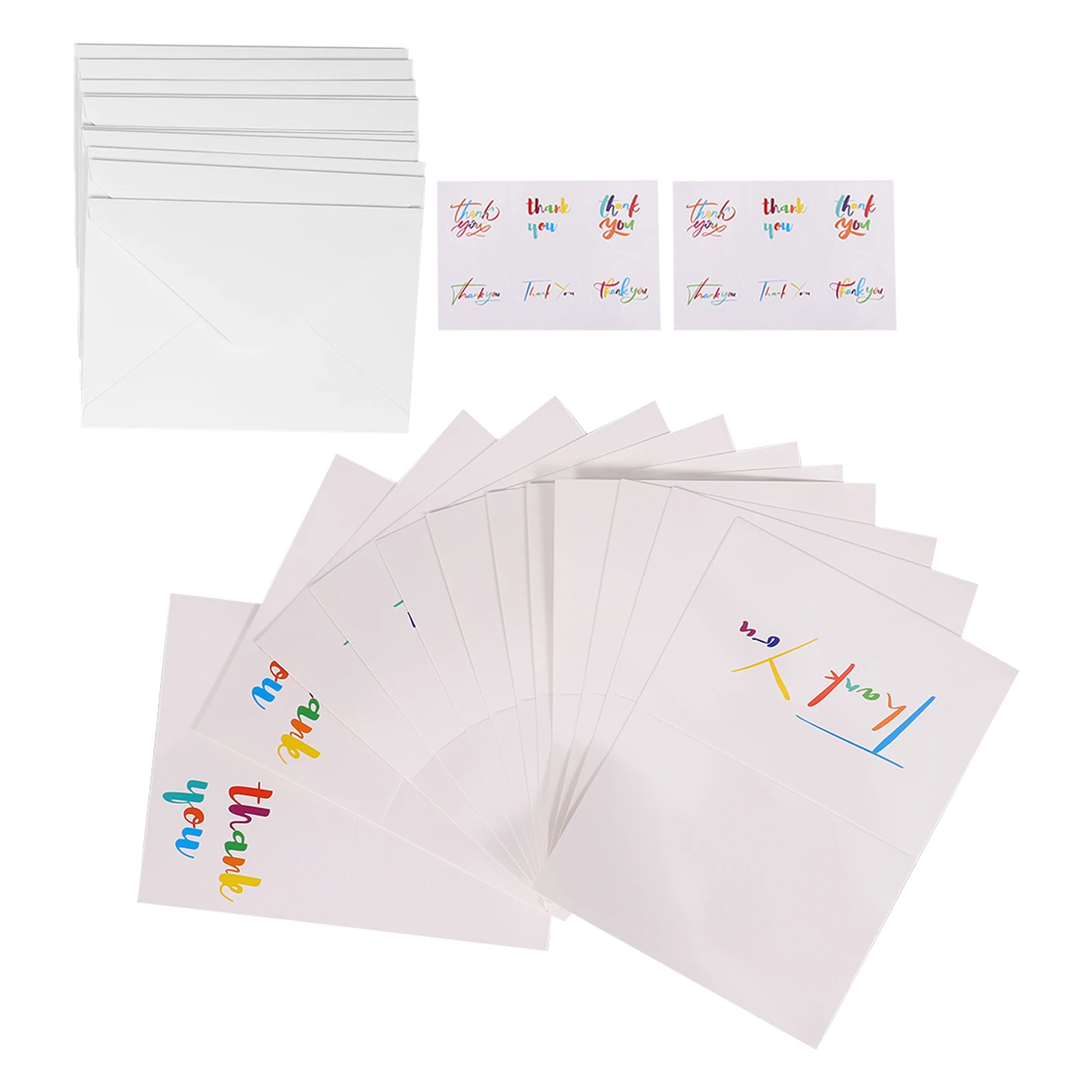 

12 Thank You Cards with Envelopes Teacher Appreciation Small Business Cards Graduation Gifts DecorativeGreetings